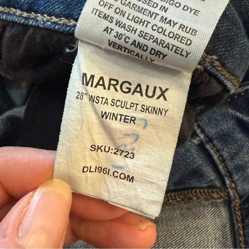 DL1961 Women's Margaux 28” Insta Sculpt Skinny Deep Indigo Jeans Size‎ 29 Chic